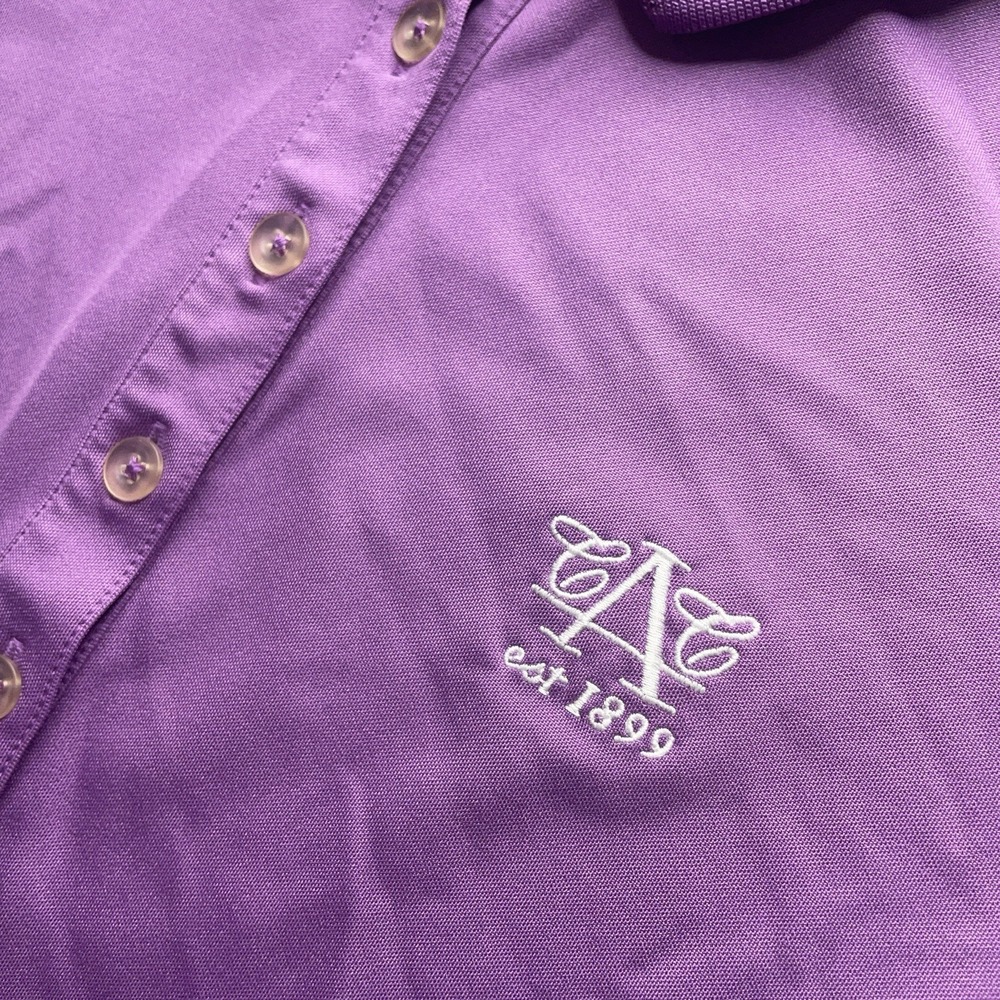 Nike Golf Tour Performance Titleist Purple Dri-Fit Polo Shirt Women's XL - Picture 4 of 13